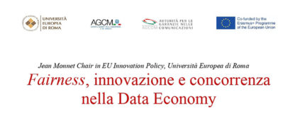 Fairness Innovazione E Concorrenza Nella Data Economy